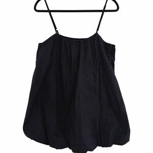 Black Bubble Hem Mini Dress Strappy Party Night Out Y2K Chic Statement Look‎ LBD